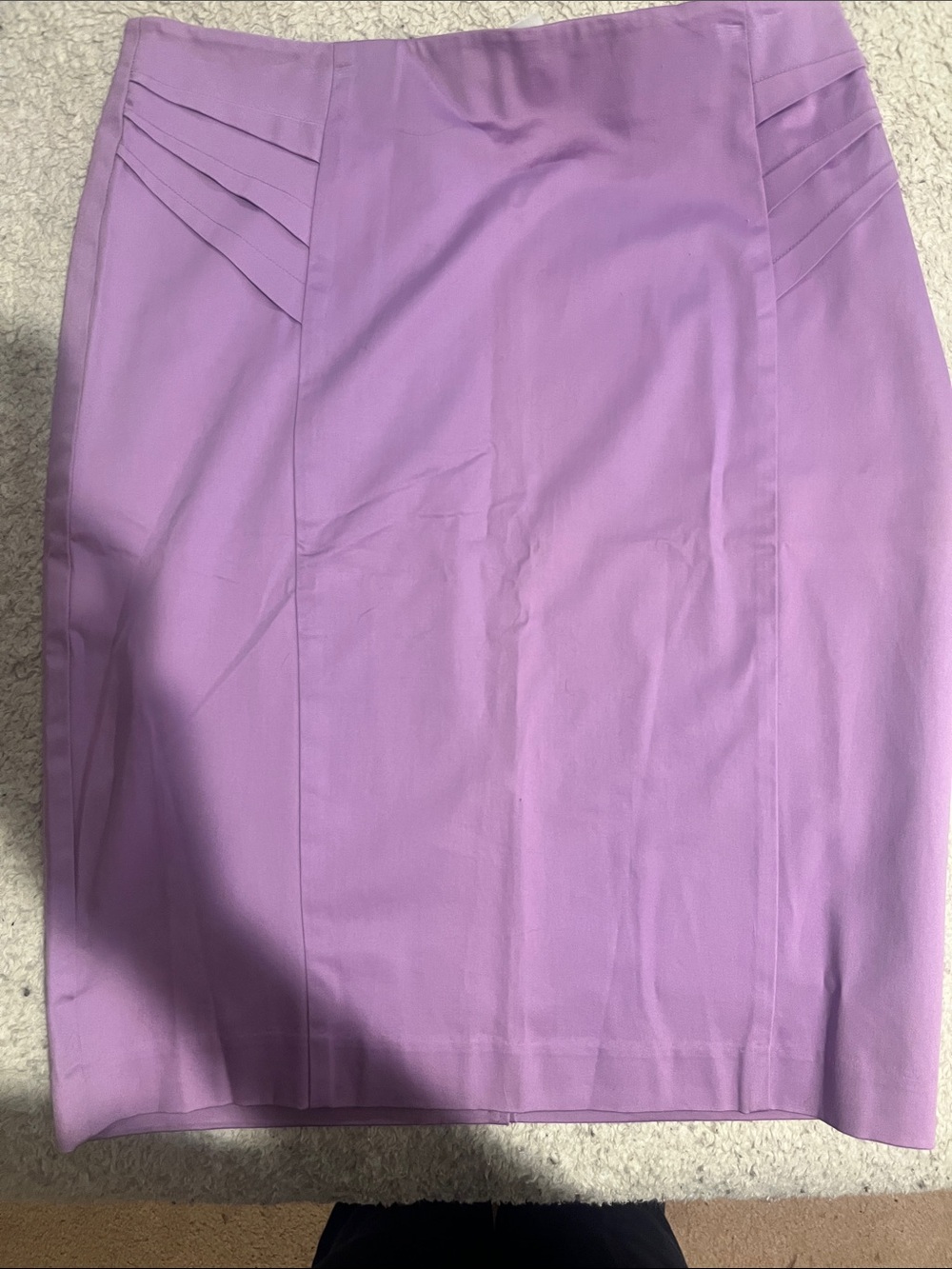 New York & Company Lilac Midi Pencil Skirt